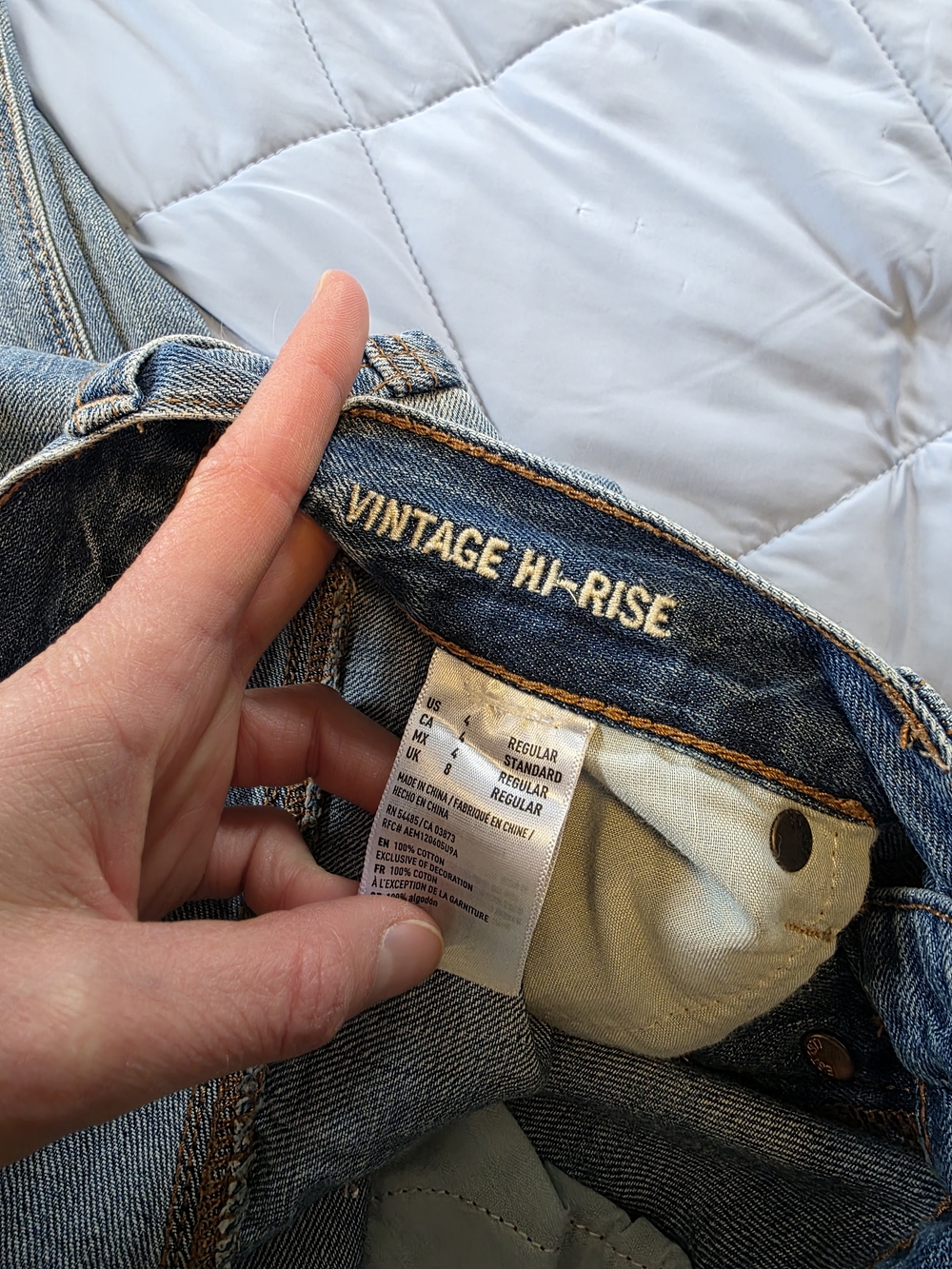 Womens Distressed High Rise Jeans | SZ 4 - Picture 6 of 7